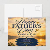 Gelukkige Vaderdag Briefkaart (Voorkant / Achterkant)