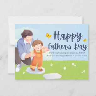 Gelukkige vaderdag  briefkaart