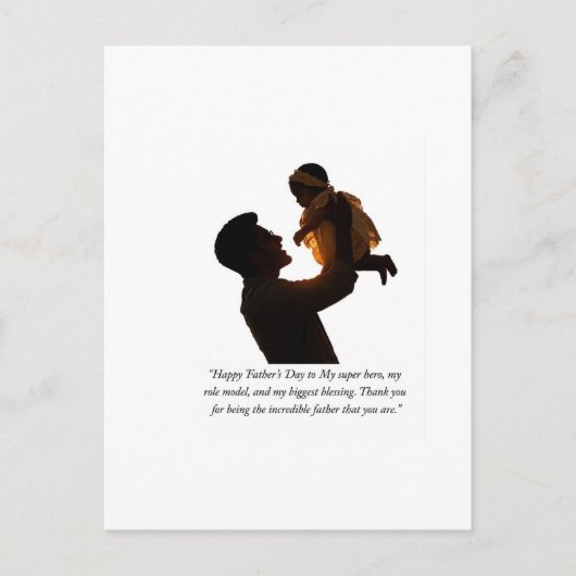 Gelukkige Vaderdag Briefkaart (Voorkant)