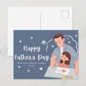 Gelukkige Vaderdag Briefkaart (Voorkant / Achterkant)