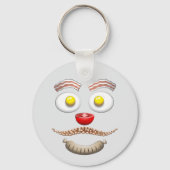 Gelukkige Vaderdag Brunch Sleutelhanger (Voorkant)