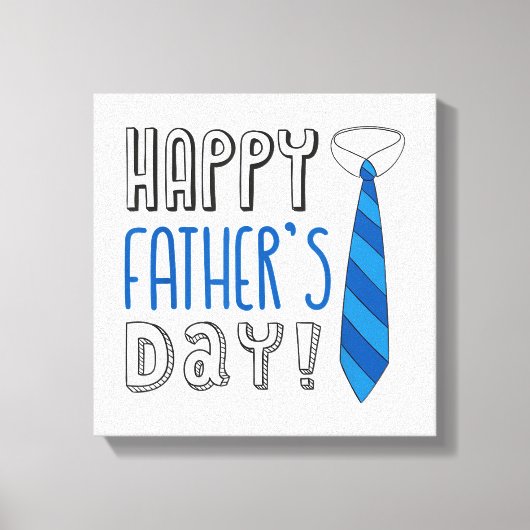 Gelukkige Vaderdag Canvas Afdruk (Voorkant)
