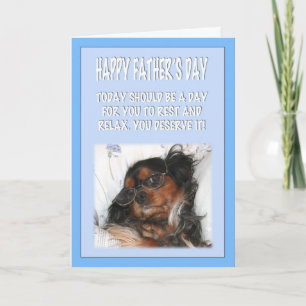 Gelukkige Vaderdag Cavalier King Charles Spaniel Kaart