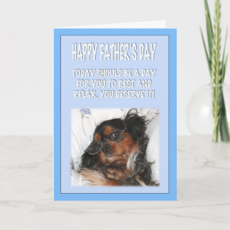 Gelukkige Vaderdag Cavalier King Charles Spaniel Kaart