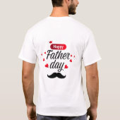 Gelukkige Vaderdag Classic T-Shirt (Achterkant)