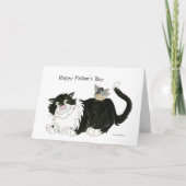 Gelukkige Vaderdag coolste kat Kaart (Voorkant)