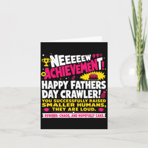 Gelukkige Vaderdag Crawler Nieuwe Prestatie Gamer Kaart