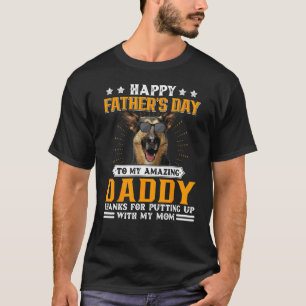 Gelukkige Vaderdag Duitse Herdershond Papa Cadeaus T-shirt