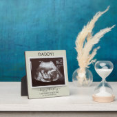 Gelukkige Vaderdag Echografie Zwangerschap Onthull Fotoplaat (Insitu)