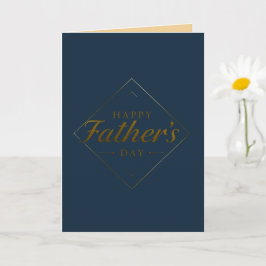Gelukkige Vaderdag Elegant Minimalistisch Groetkaa Kaart