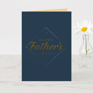 Gelukkige Vaderdag Elegant Minimalistisch Groetkaa Kaart