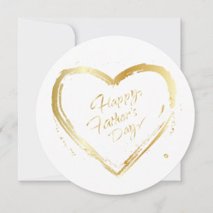 Gelukkige Vaderdag Elegante Gouden Kalligrafie Lux Feestdagenkaart