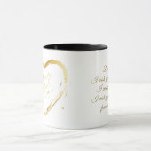 Gelukkige Vaderdag Elegante Gouden Kalligrafie Lux Mok (Midden)