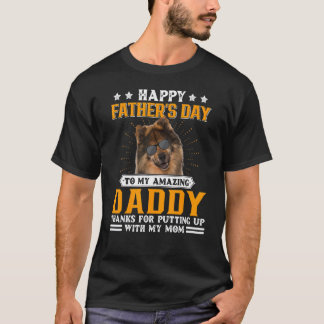 Gelukkige Vaderdag eurasier hond vader voor mannen T-shirt