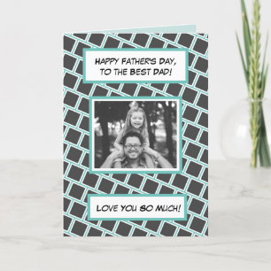 Gelukkige Vaderdag, familie foto kaart