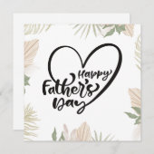 Gelukkige Vaderdag Feestdagenkaart (Voorkant / Achterkant)