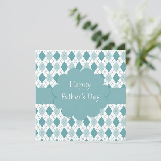 Gelukkige Vaderdag Feestdagenkaart (Staand voorkant)