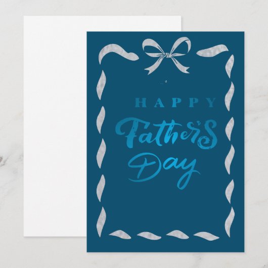 Gelukkige Vaderdag Feestdagenkaart (Voorkant / Achterkant)