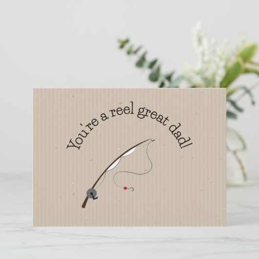 Gelukkige Vaderdag  Feestdagenkaart (Staand voorkant)