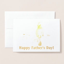 Gelukkige Vaderdag Folie Kaarten