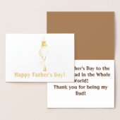 Gelukkige Vaderdag Folie Kaarten (Display)