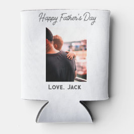 Gelukkige vaderdag foto moderne liefde eenvoudige  blikjeskoeler