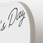 Gelukkige vaderdag foto moderne liefde eenvoudige  pickleball paddle (Links Detail)