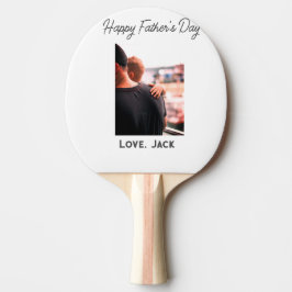 Gelukkige vaderdag foto moderne liefde eenvoudige  tafeltennisbatje