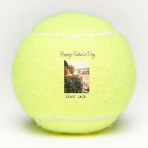 Gelukkige vaderdag foto moderne liefde eenvoudige tennisballen