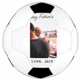Gelukkige vaderdag foto moderne liefde eenvoudige  voetbal