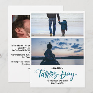 Gelukkige Vaderdag Fotocollage  Feestdagenkaart