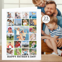 Gelukkige Vaderdag Fotocollage GROOT Gepersonalise