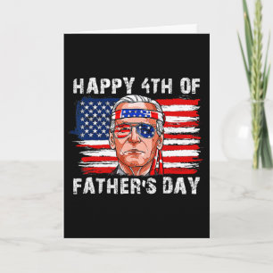 Gelukkige Vaderdag Funny Joe Biden Onafhankelijkhe Kaart