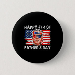 Gelukkige Vaderdag Funny Joe Biden Onafhankelijkhe Ronde Button 5,7 Cm
