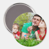 Gelukkige Vaderdag Gepersonaliseerde Fotomagneet Magneet (Voorkant / Achterkant)
