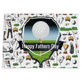 Gelukkige Vaderdag Golfer Groot Cadeauzakje