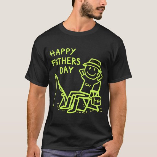 Gelukkige Vaderdag - Grappig Visgeschenk T-shirt (Voorkant)