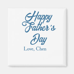 Gelukkige vaderdag grijze naam liefde beste Papa o Magneet