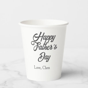 Gelukkige vaderdag grijze naam liefde beste Papa o Papieren Bekers