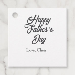 Gelukkige vaderdag grijze naam liefde beste pappa bedankjes labels