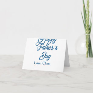 Gelukkige vaderdag grijze naam liefde beste pappa bedankkaart