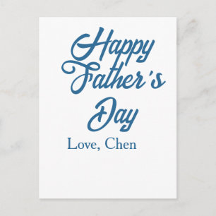 Gelukkige vaderdag grijze naam liefde beste pappa briefkaart