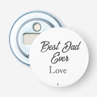 Gelukkige vaderdag grijze naam liefde beste pappa  button flesopener