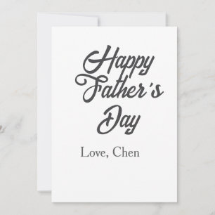 Gelukkige vaderdag grijze naam liefde beste pappa kaart