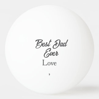 Gelukkige vaderdag grijze naam liefde beste pappa  pingpongbal