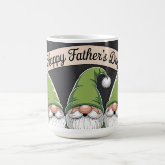"Gelukkige Vaderdag" Groene Gnome Trio Koffiemok