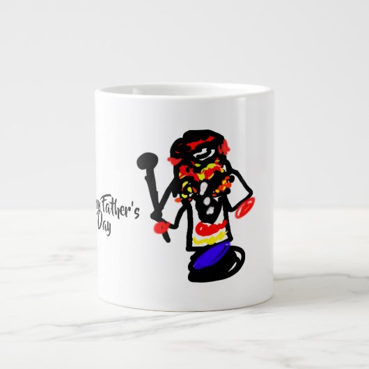 Gelukkige Vaderdag Grote Koffiekop (Voorkant)