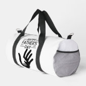 Gelukkige Vaderdag Handafdruk Kleine Duffel Tas (Rechterhoek)