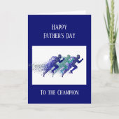 Gelukkige Vaderdag Hardloper Marathon  Kaart (Voorkant)