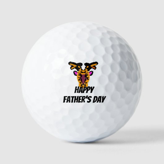 Gelukkige Vaderdag Herten Golfballen (Voorkant)